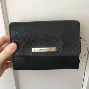 Liz Claiborne Leather Clutch NEW WITH TAGS